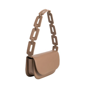 Inez Taupe Small Shoulder Bag