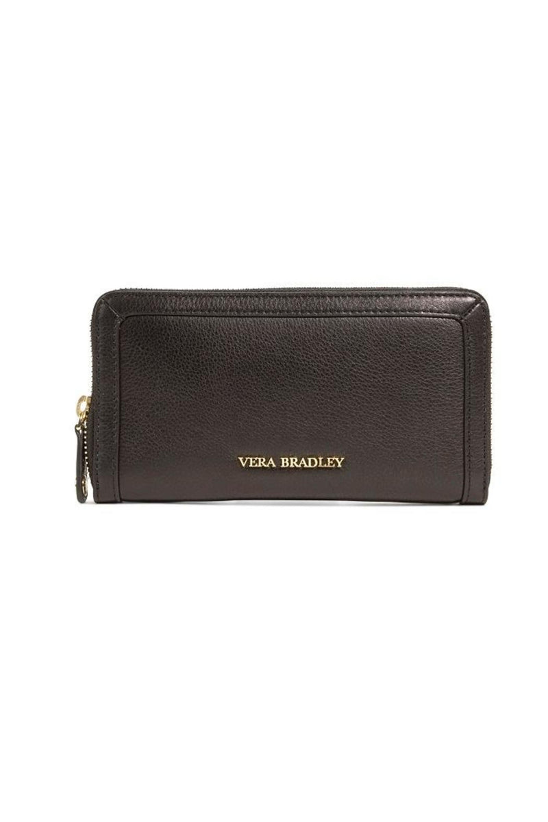 Vera Bradley Georgia Leather Wallet Black – Material Girl Handbags